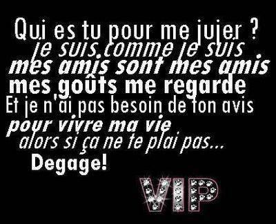 Qui es-tu pour me juger...